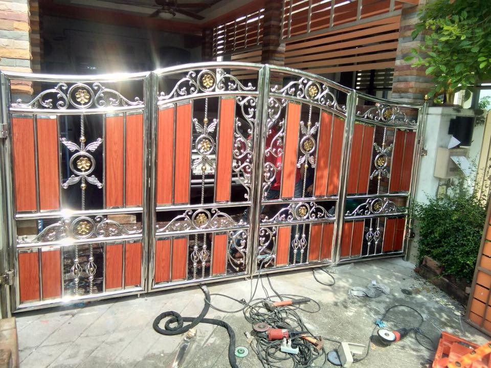 งานทำและติดตั้งประตูเหล็กดัดหน้าบ้าน ภูเก็ต