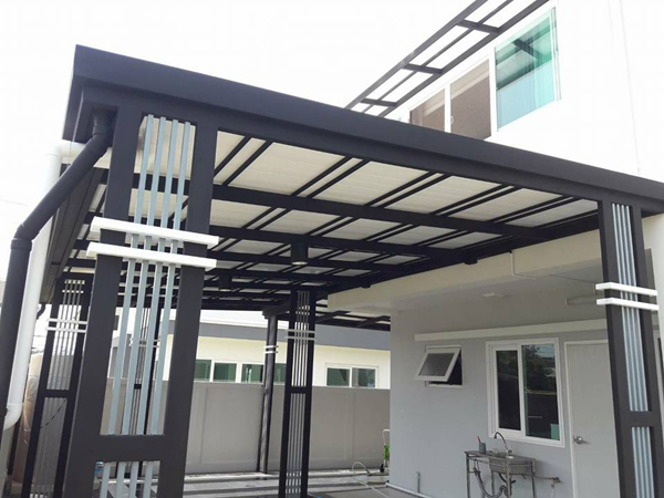 งานต่อเติมหลังคาหลังบ้าน อยุธยา