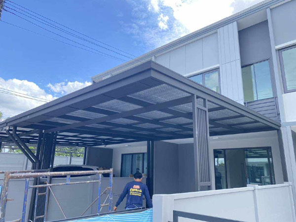 งานติดตั้งรางน้ำฝน PVC นครปฐม