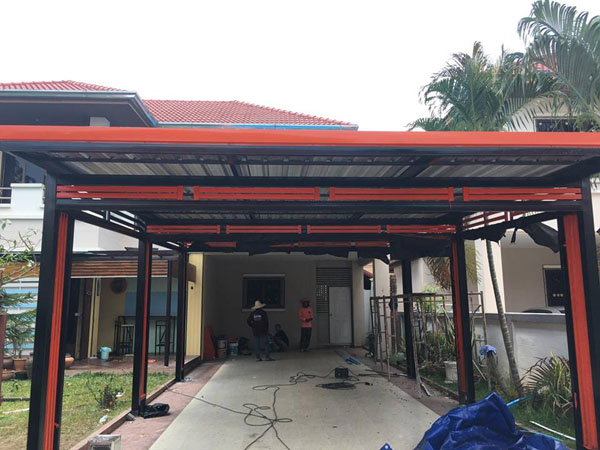 งานซ่อมแฟลชชิ่งรอยต่อหลังคา สมุทรสาคร