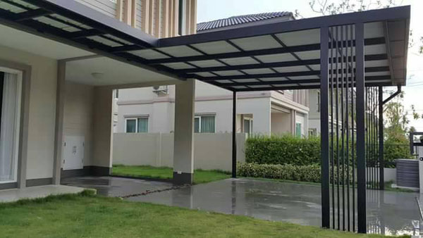 งานต่อเติมหลังคาหน้าบ้าน